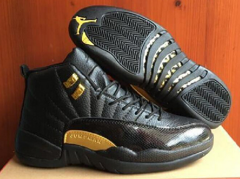 Air Jordan 12 Black Gold PE Shoes